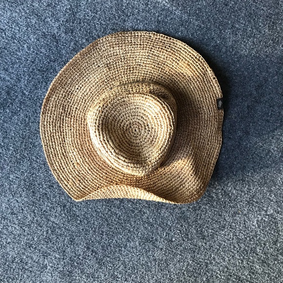 Peter Grimm Straw Hat Women's Floppy Round Vacation Beach Summer BOHO style - Picture 6 of 16